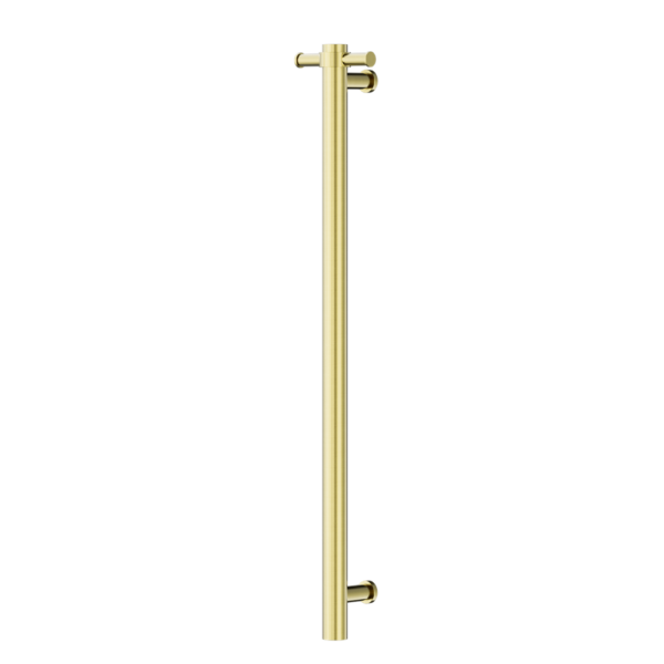 NON-HEATED VERTICAL TOWEL RAIL 900MM BRUSHED GOLD