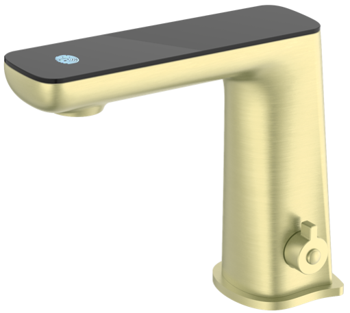 Nero Claudia Sensor Mixer with Black Top Display BRUSHED GOLD