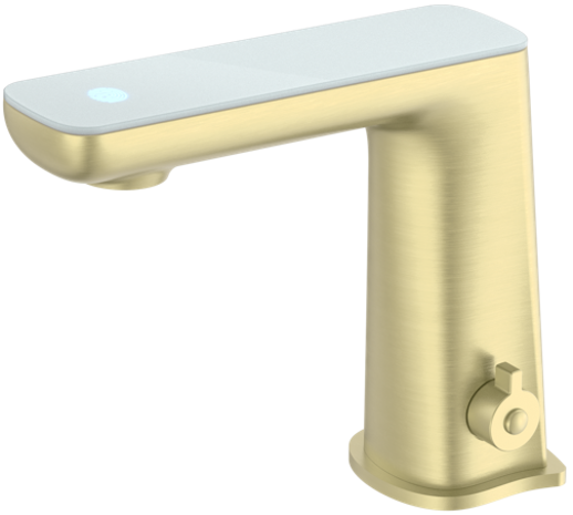 Nero Claudia Sensor Mixer with White Top Display BRUSHED GOLD