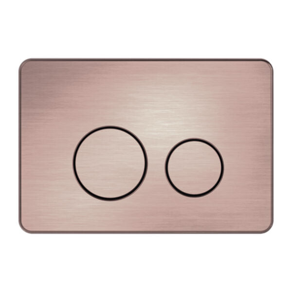Nero In Wall Toilet Flush Button Push Plate Brushed Bronze - NRPL001BZ