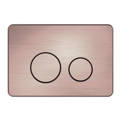 Nero In Wall Toilet Flush Button Push Plate Brushed Bronze - NRPL001BZ