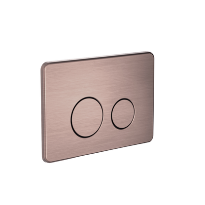 Nero In Wall Toilet Flush Button Push Plate Brushed Bronze - NRPL001BZ