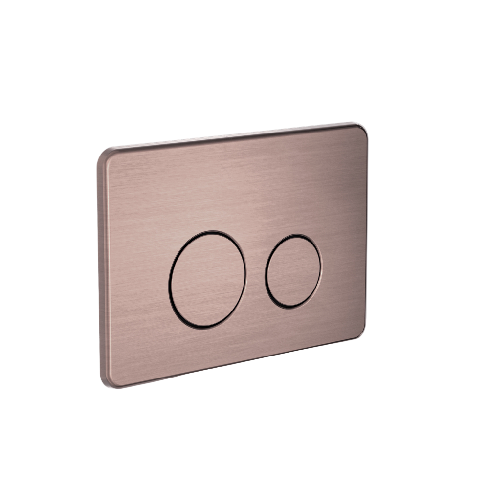 Nero In Wall Toilet Flush Button Push Plate for G30033 Cistern Brushed Bronze - NRPL001BZ