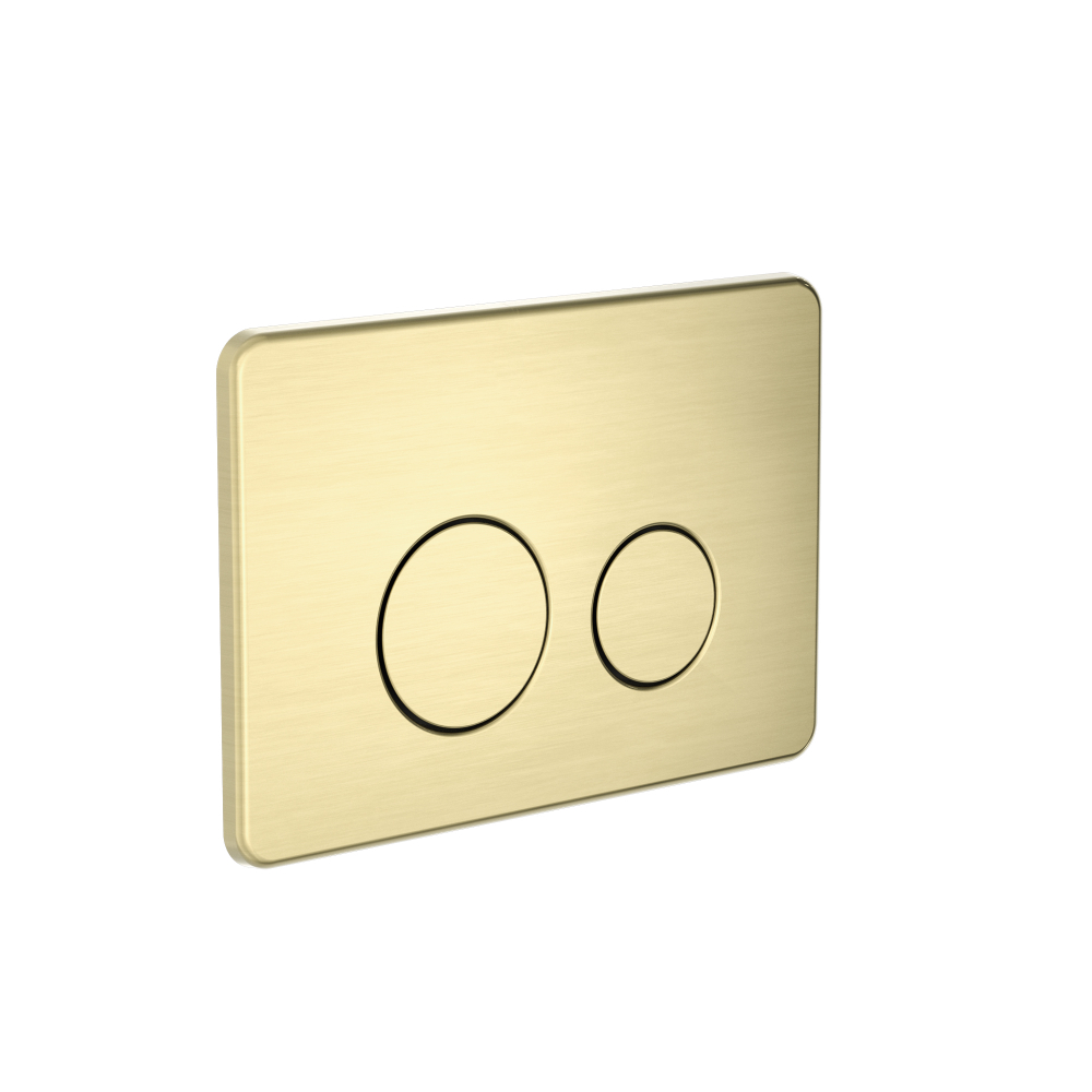 Nero In Wall Toilet Flush Button Push Plate for G30033 Cistern Brushed Gold - NRPL001BG