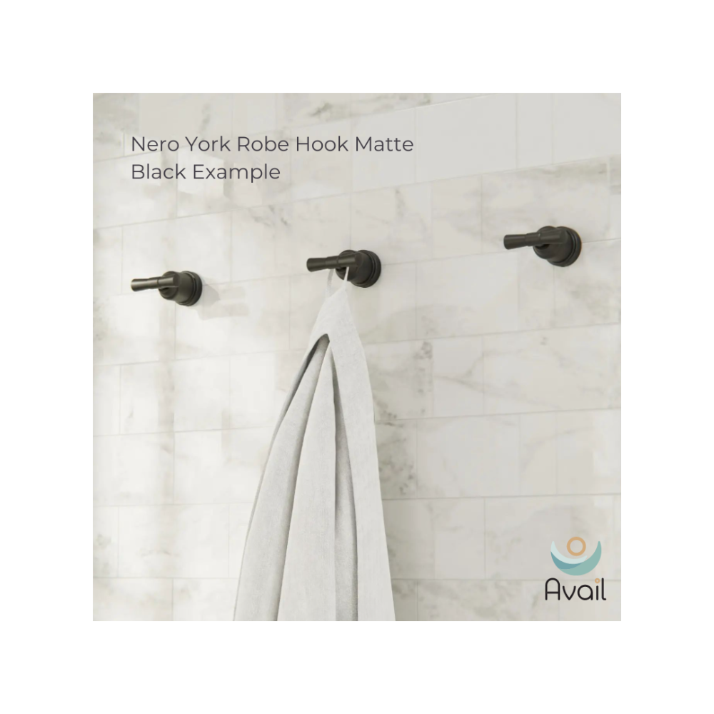 Nero York Robe Hook Aged Brass - NR6982AB