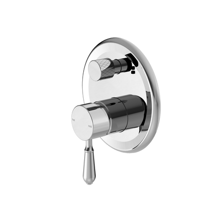 Nero York Shower Mixer With Divertor Metal Lever CHROME