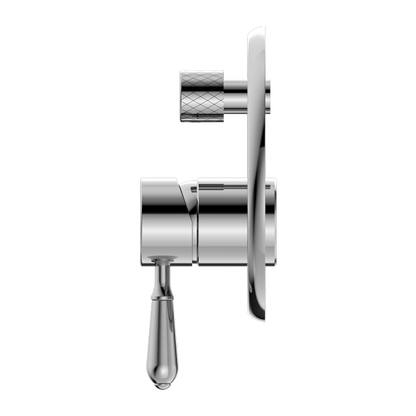 Nero York Shower Mixer With Divertor Metal Lever CHROME
