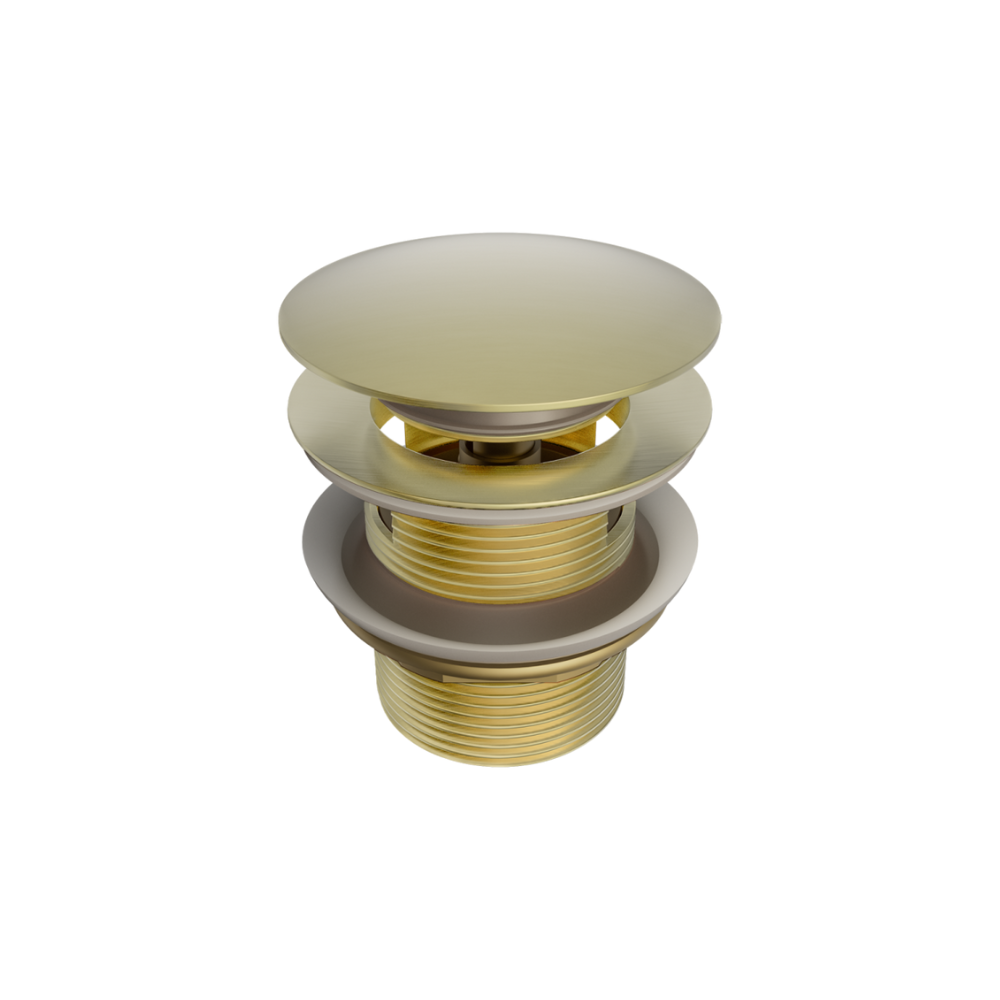 Pop Up Bath Waste 40mm With Overflow Brushed Gold - NRA710BG