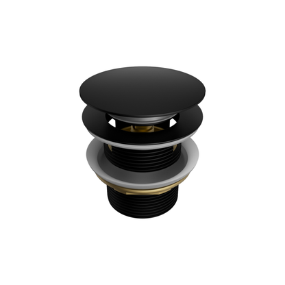 Pop Up Bath Waste 40mm With Overflow Matte Black - NRA710MB
