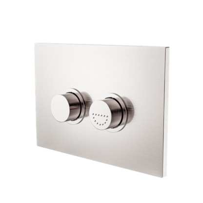 RAISED DISABLED CARE PNEUMATIC FLUSH BUTTONS PLATE DDA COMPLAINT BRUSHED BRASS NICKEL