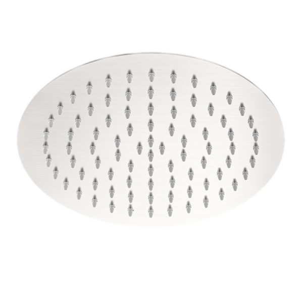 ROUND 250MM  STAINLESS STEEL SHOWER HEAD 4 STAR RATING BRUSHED NICKEL