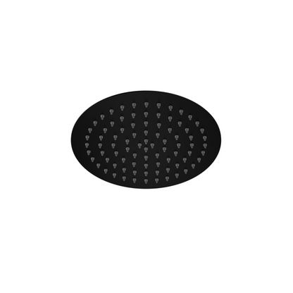 Round 250mm Stainless Steel Shower Head 4 Star Rating Matte Black - NR507036MB