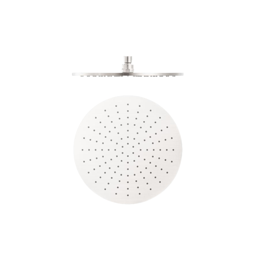 Round 300mm Shower Head Brushed Nickel - NRROA1202BN