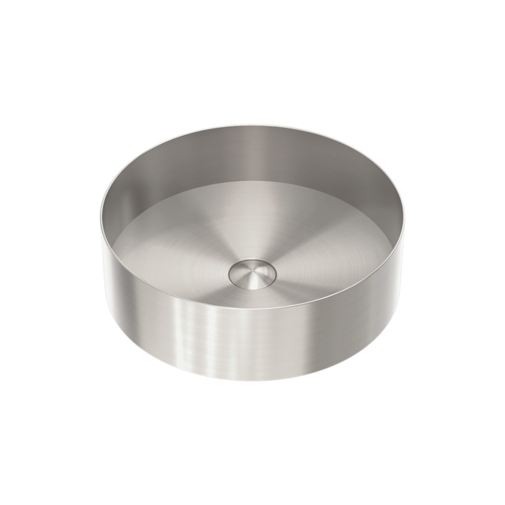 Round 400mm Stainless Steel Basin Brushed Nickel - NRB401rBN