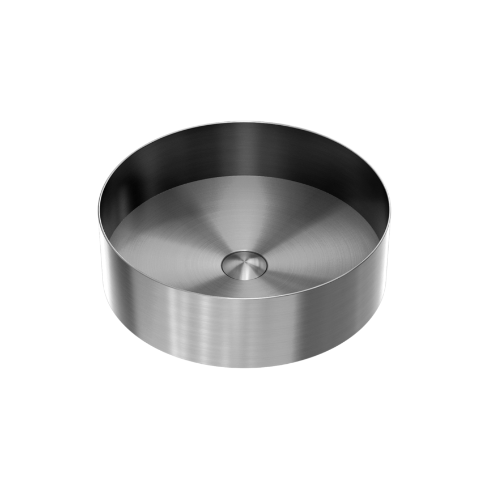 Round 400mm Stainless Steel Basin Graphite - NRB401rGR