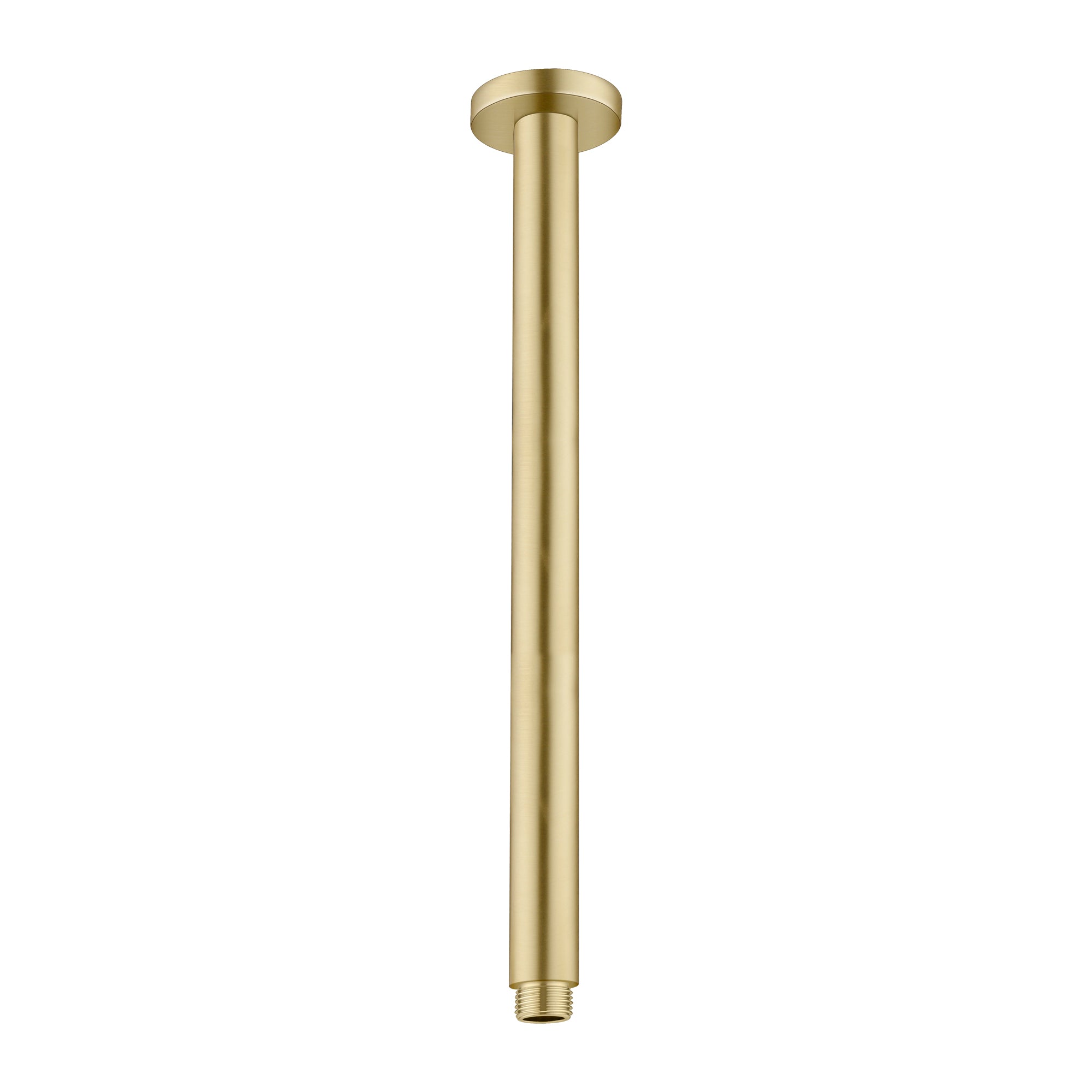ROUND CEILING ARM 300MM LENGTH BRUSHED GOLD