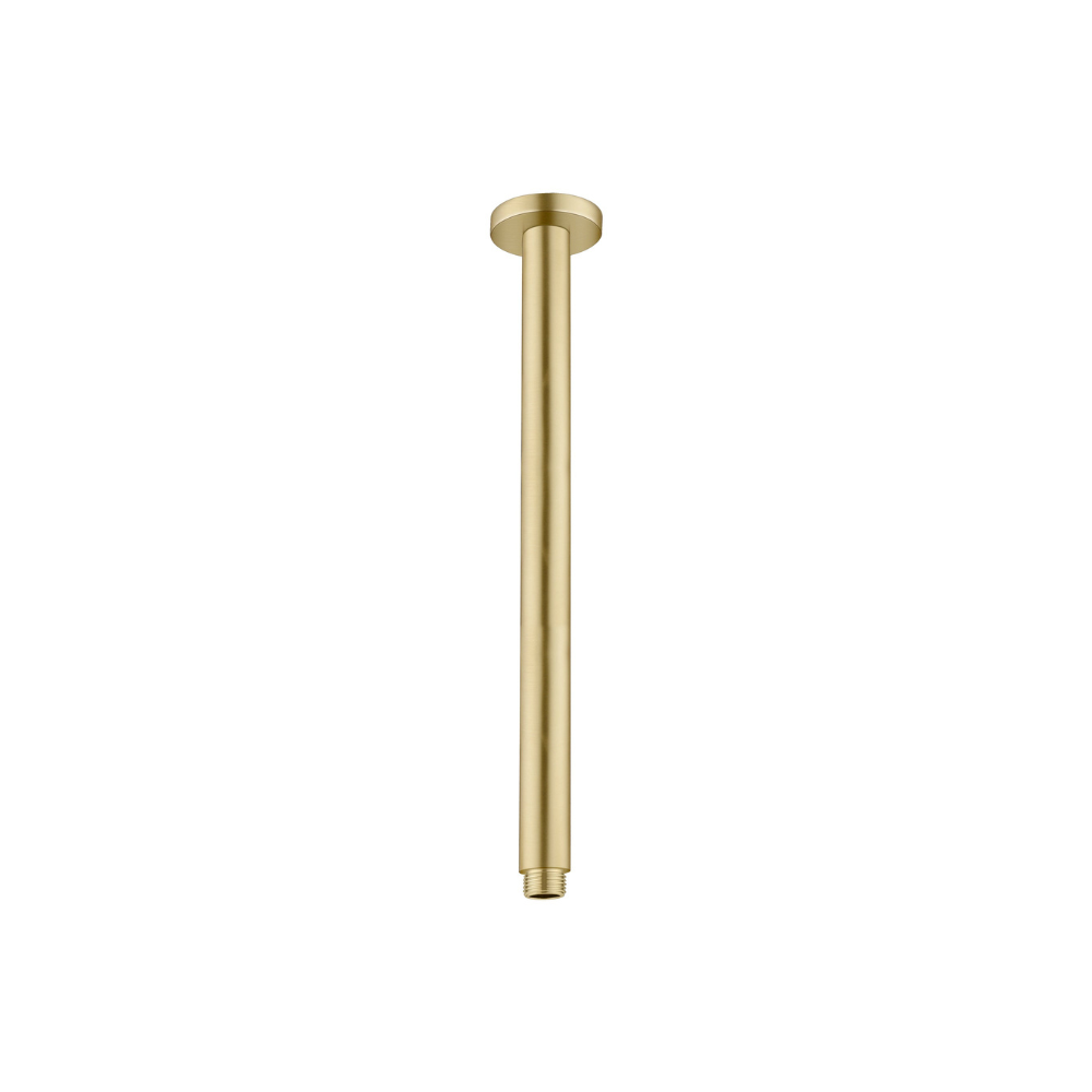 Round Ceiling Arm 300mm Length Brushed Gold - NR503300BG