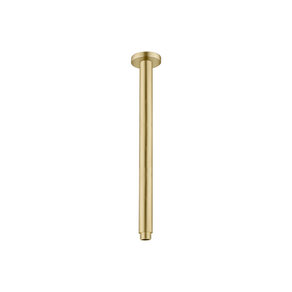 Round Ceiling Arm 300mm Length Brushed Gold - NR503300BG