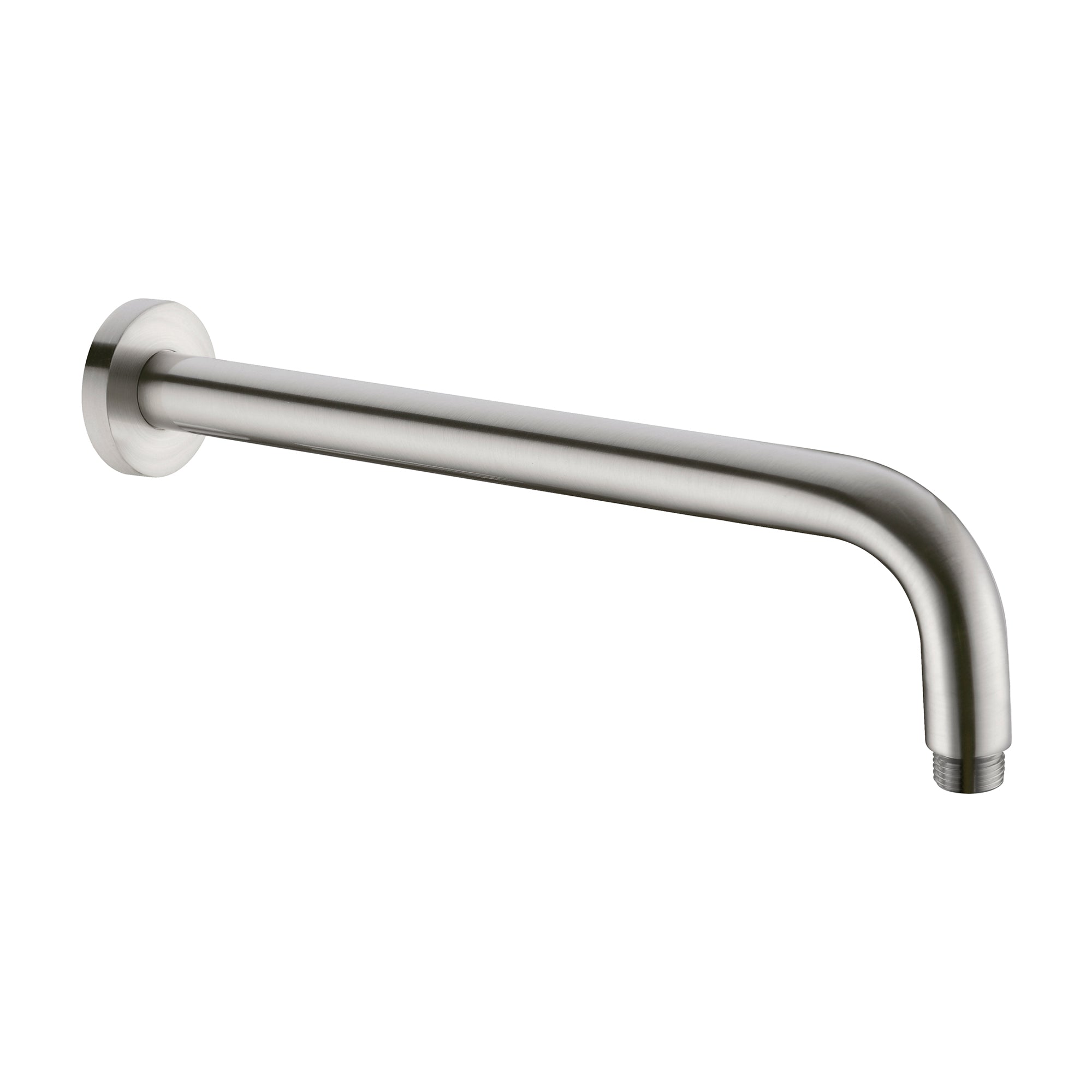 ROUND SHOWER ARM 330MM LENGTH BRUSHED NICKEL
