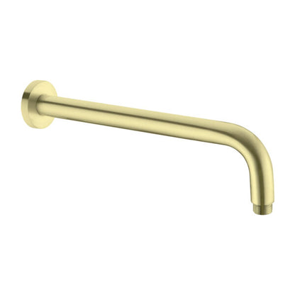 Round Shower Arm 500mm Length Brushed Gold - NR502LBG