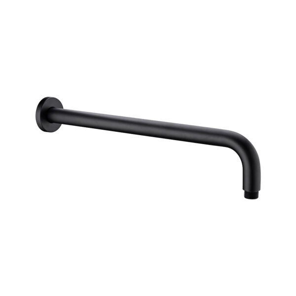 ROUND SHOWER ARM 500MM LENGTH MATTE BLACK