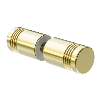 Round Shower Knob Brushed Gold - NRSH301aBG