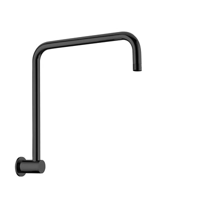 Round Swivel Shower Arm Matte Black - NR506MB