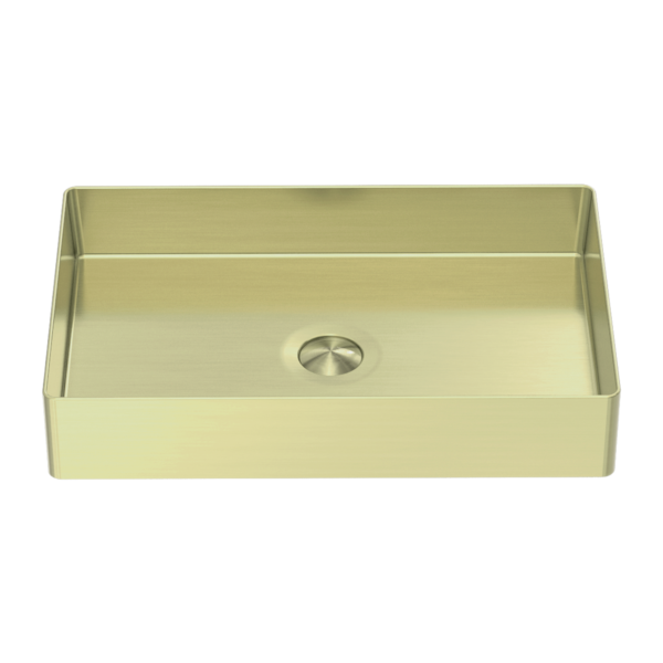 Rectangle Stainless Steel Basin Brushed Gold - NRB3555BG