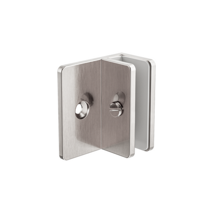 SHOWER F BRACKET 10MM GLASS BRUSHED NICKEL