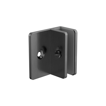 SHOWER F BRACKET 10MM GLASS GUN METAL