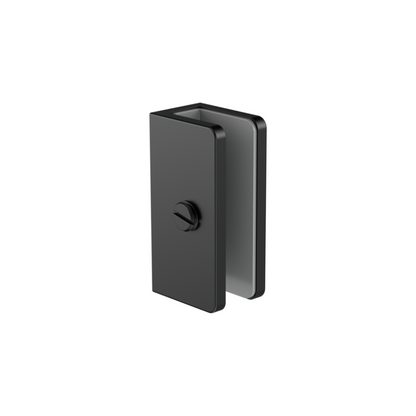 SHOWER U BRACKET 10MM GLASS MATTE BLACK