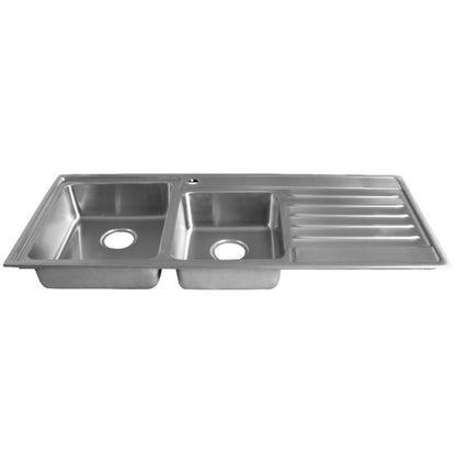 Sink Care Double With Drainer - Left Hand Bowl - LDB20-145LHB