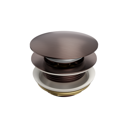 Short Pop Up Bath Waste 40mm Without Overflow Brushed Bronze - NRA709BZ