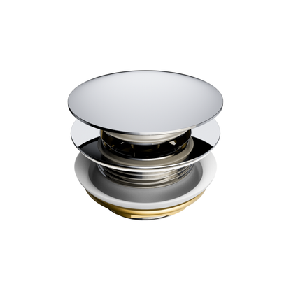 Short Pop Up Bath Waste 40mm Without Overflow Chrome - NRA709CH