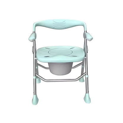 Shower Chair and Bathroom Commode Portable Lightweight Fold Up Aluminum 150kg - S03C3