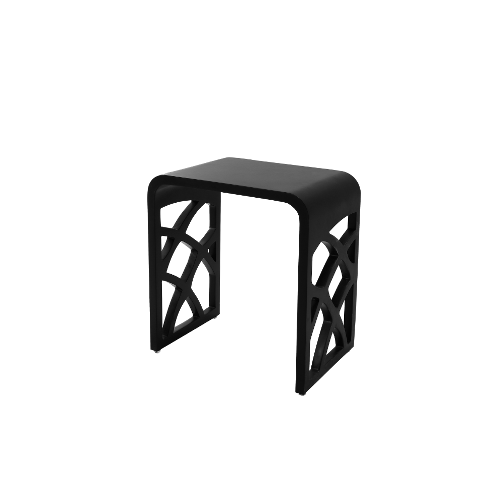 Shower Stool Ivy 400x270mm - Black - IS4027B