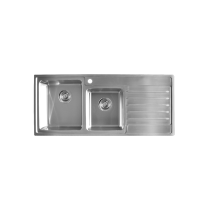 Sink Care Double With Drainer - Left Hand Bowl - LDB20-145LHB