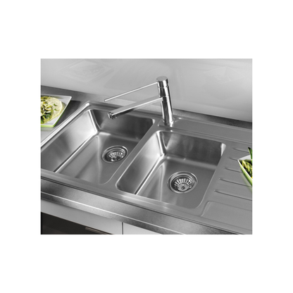Sink Care Double With Drainer - Left Hand Bowl - LDB20-145LHB