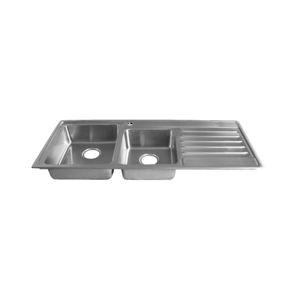 Sink Care Double With Drainer - Left Hand Bowl - LDB20-145LHB