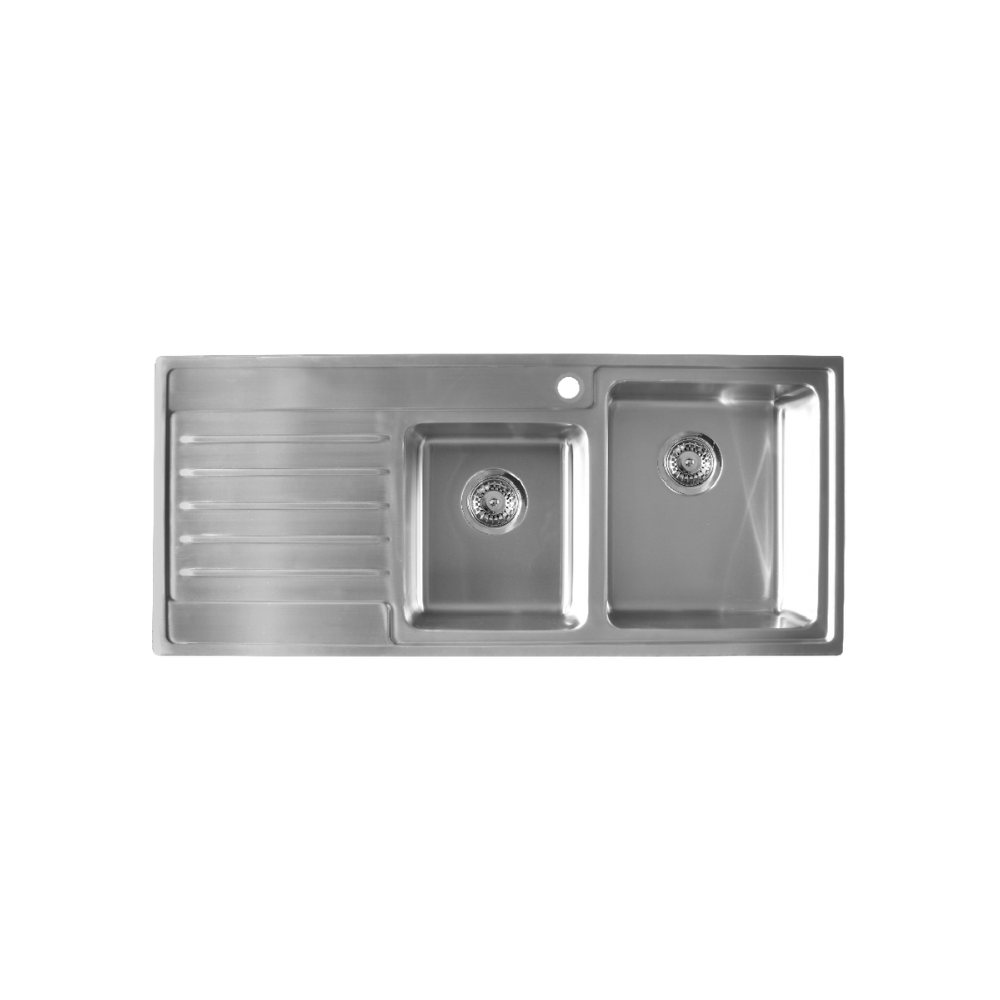 Sink Care Double With Drainer - Right Hand Bowl - LDB20-145RHB