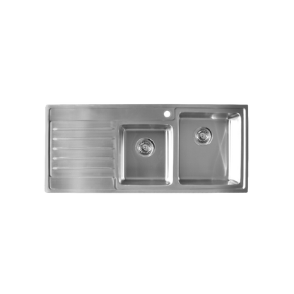 Sink Care Double With Drainer - Right Hand Bowl - LDB20-145RHB
