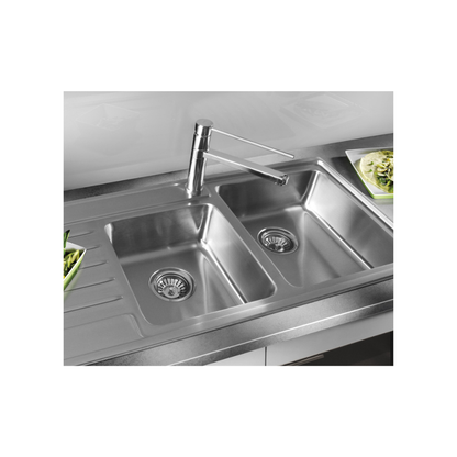Sink Care Double With Drainer - Right Hand Bowl - LDB20-145RHB