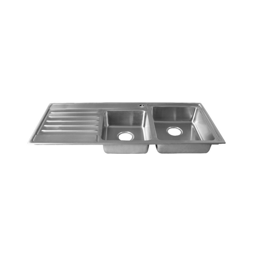 Sink Care Double With Drainer - Right Hand Bowl - LDB20-145RHB