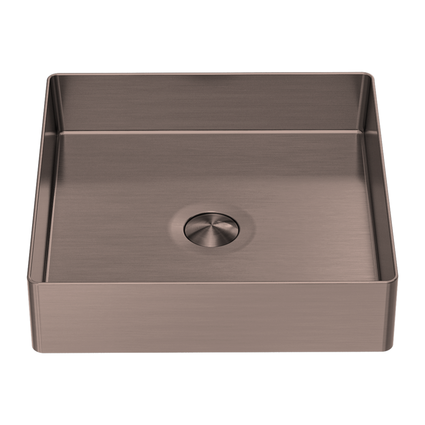 Square 400mm Stainless Steel Basin Brushed Bronze - NRB401sBZ