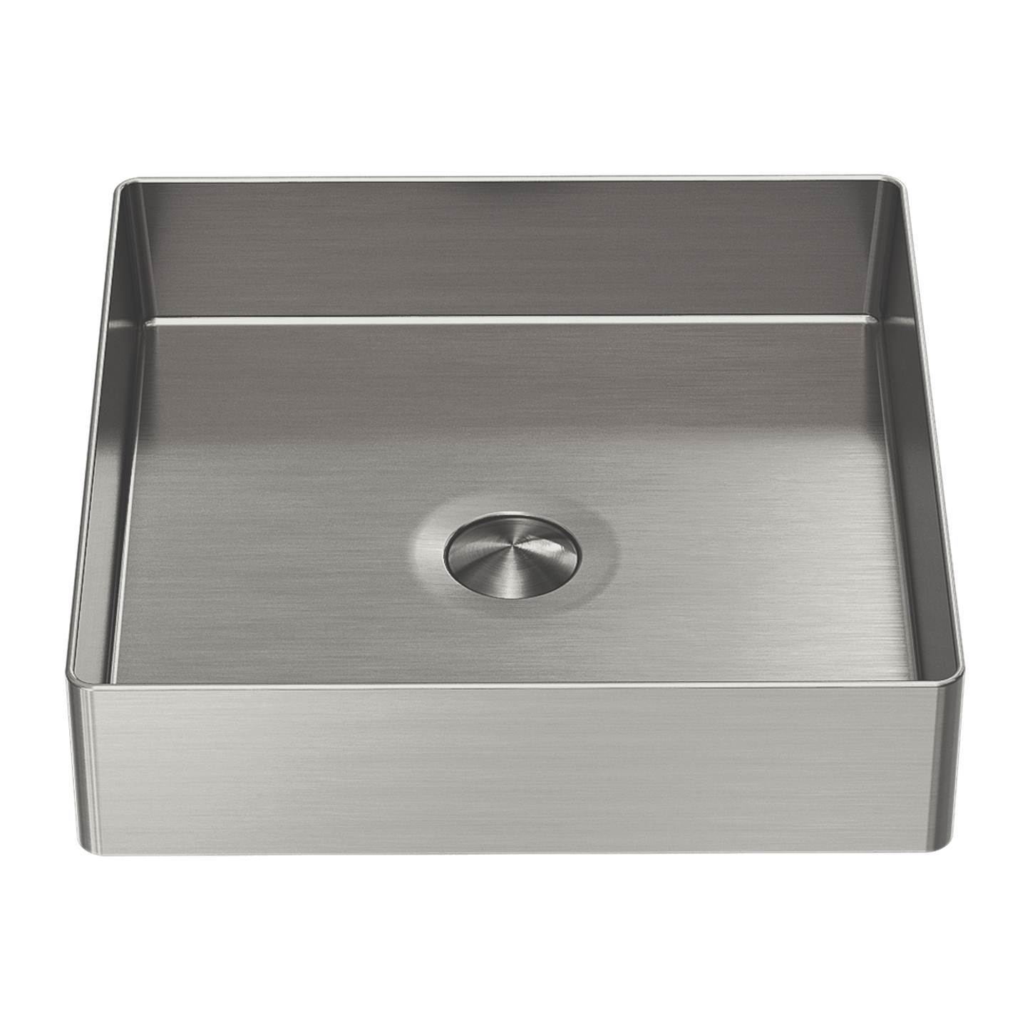 Square 400mm Stainless Steel Basin Brushed Nickel - NRB401sBN