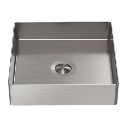 Square 400mm Stainless Steel Basin Brushed Nickel - NRB401sBN