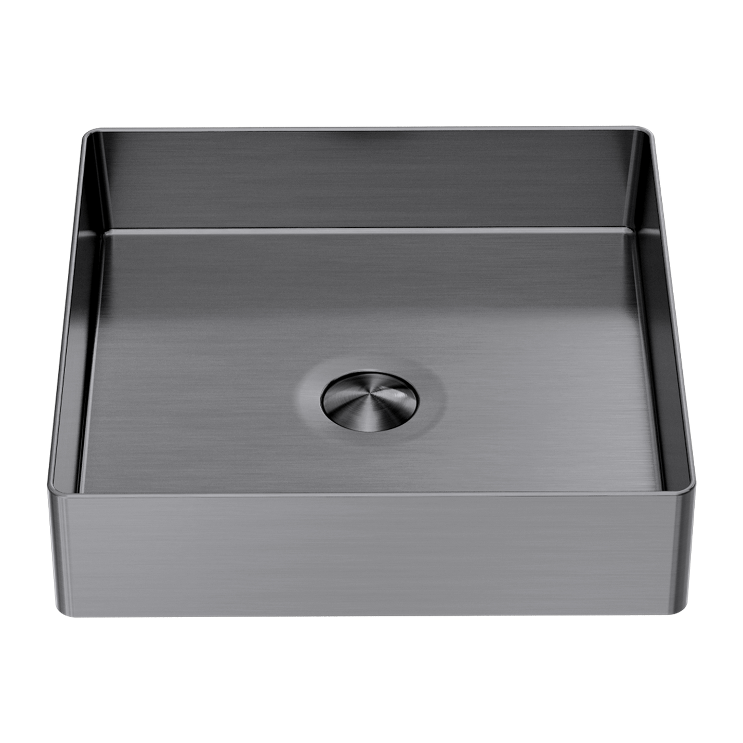 Square 400mm Stainless Steel Basin Graphite - NRB401sGR