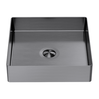 Square 400mm Stainless Steel Basin Graphite - NRB401sGR