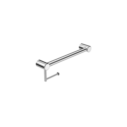 Stocktake Calibre Terra 32mm Grab Rail with Toilet Roll Holder 450 Polished Stainless Chrome - R01H40C