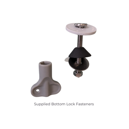 Liberty Toilet Support Arms Fold Up For All Toilets White - S01SAW